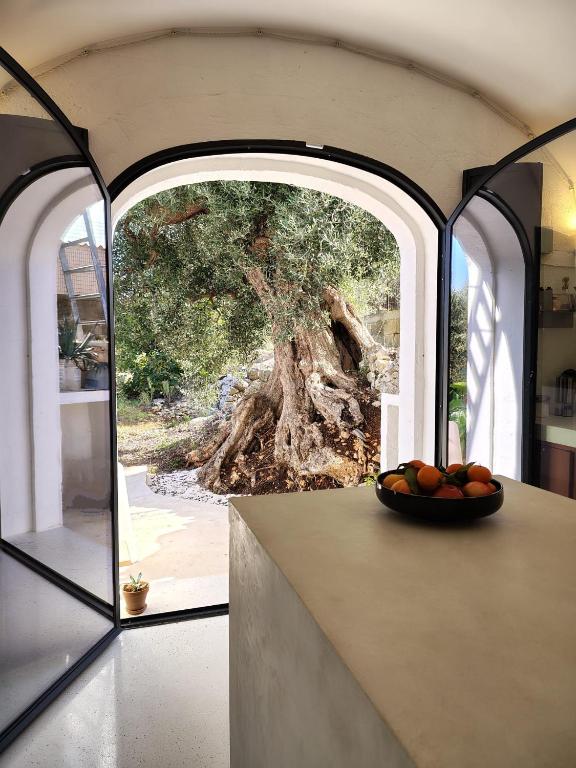 kitchen with vaulted ceiling design decor white Apulian house Casa Lama Monopoli