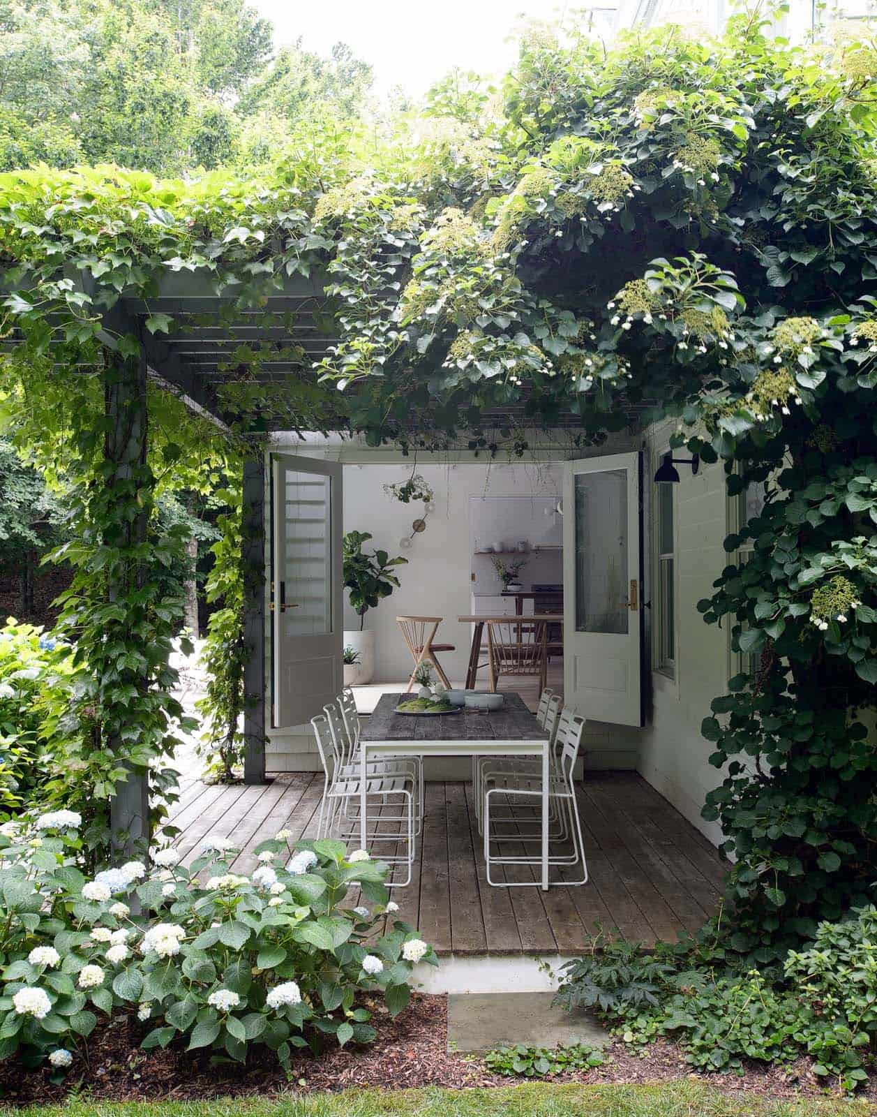 terrasse avec pergola maison de plage Hamptons terrasse avec pergola maison de plage Hamptons