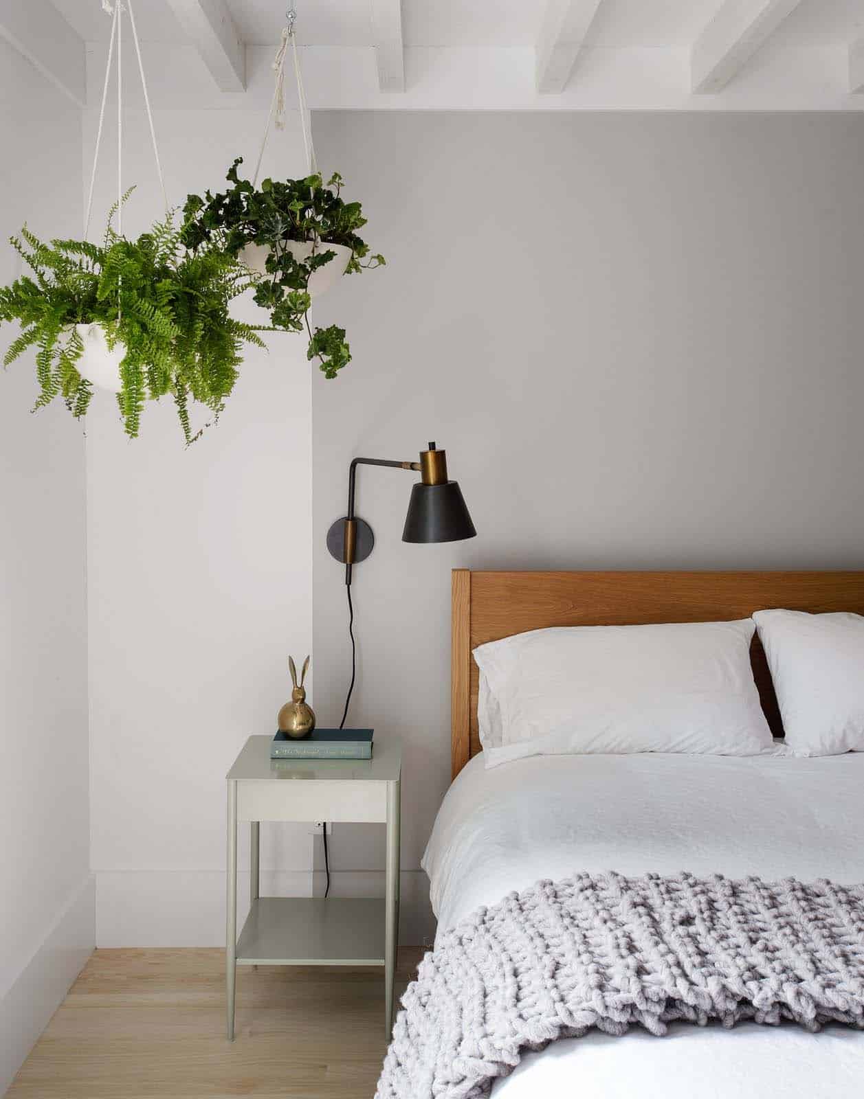 chambre décoration contemporaine naturelle et neutre maison de plage Hamptons chambre décoration contemporaine naturelle et neutre maison de plage Hamptons