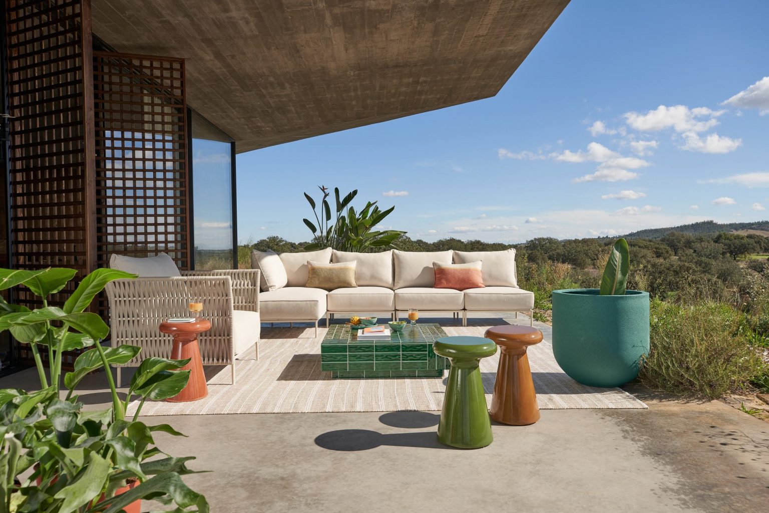 terrasse avec mobilier AM PM outdoor 2026