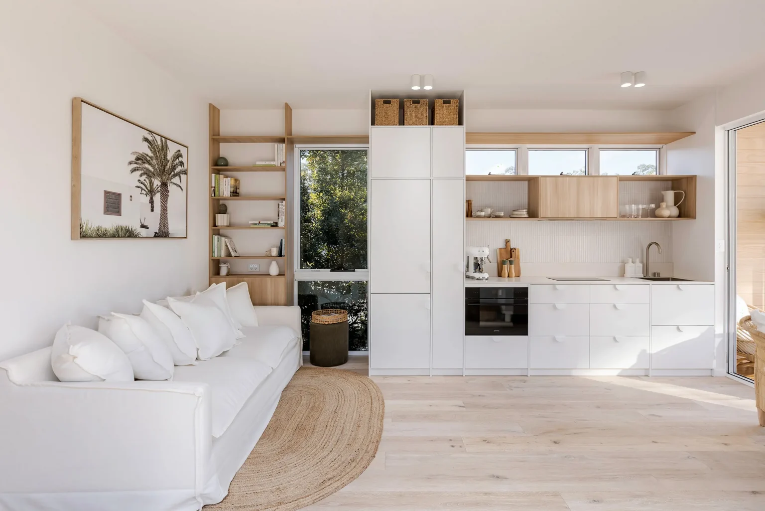 salon et cuisine petite maison 56m2 Whitsunday par Arcopod