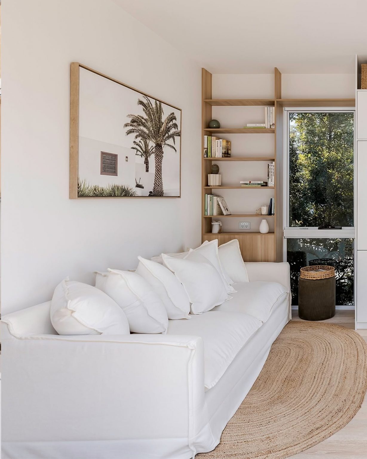 salon décoration naturelle petite maison 56m2 Whitsunday par Arcopod