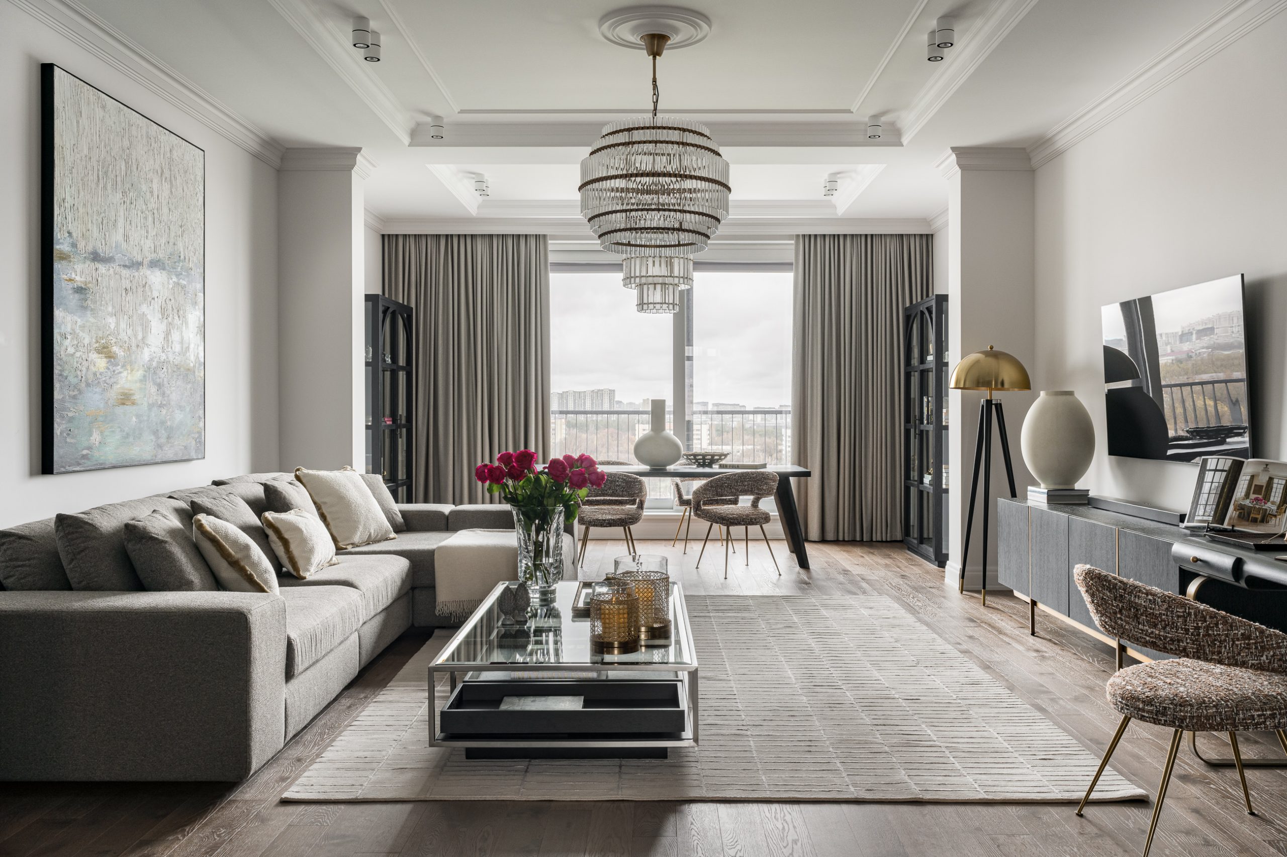 classic living room black and white contemporary decor flat 