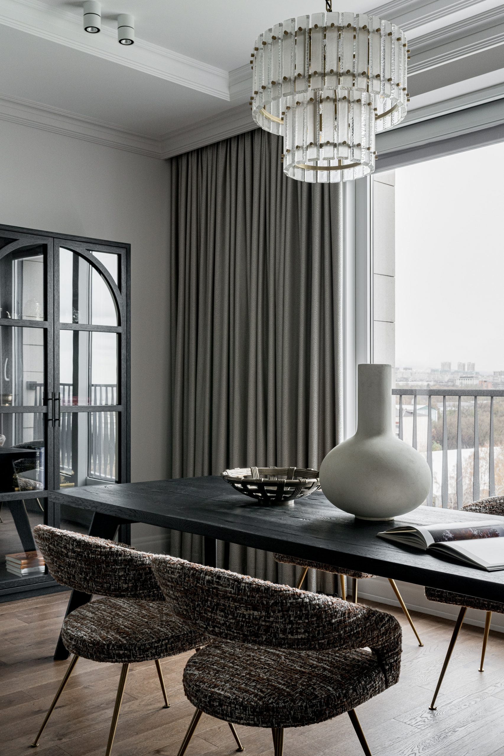classic dining room black and white contemporary decor flat 