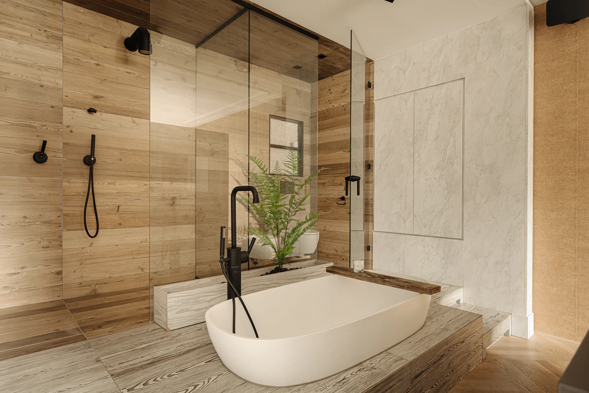 salle de bain décoration contemporaine beige