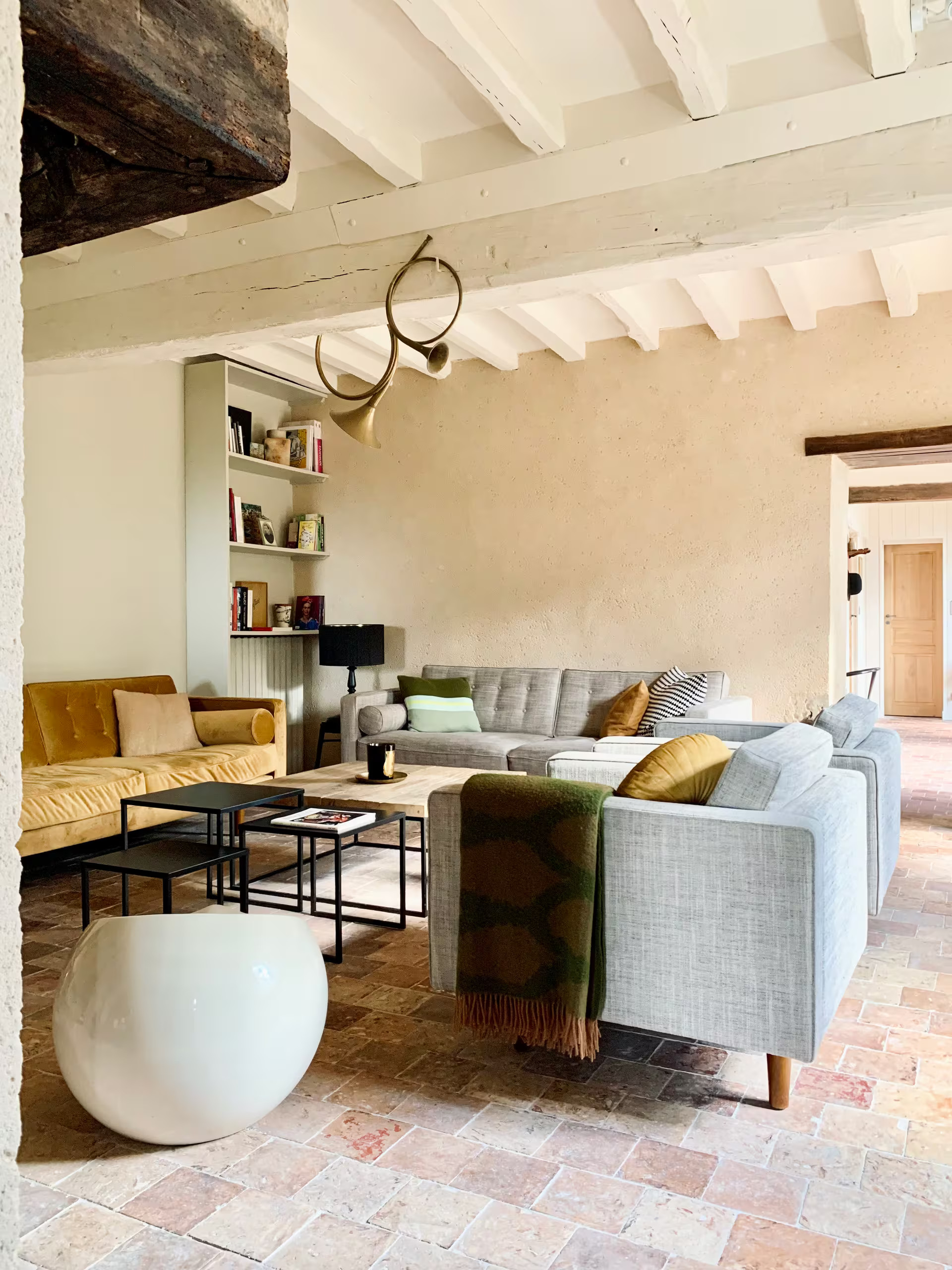 living room house in the Perche countryside France La Clef des Champs