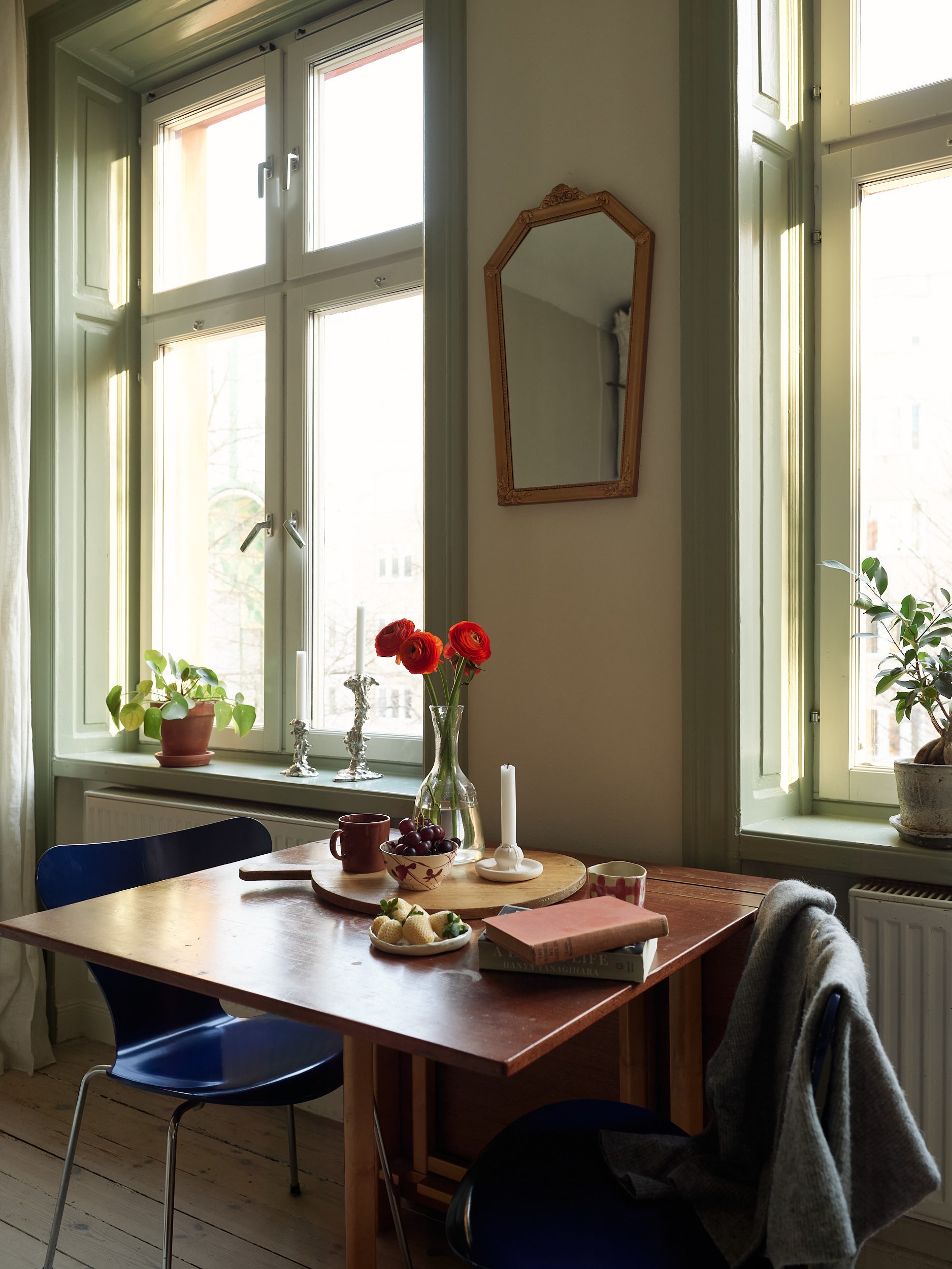 salon appartement 41m2 deux-pièces décoration au design scandinave vintage