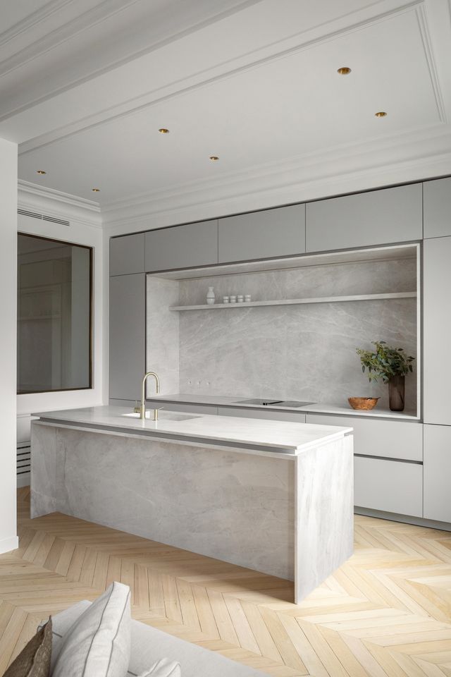 cuisine ouverte design appartement Paris décoration contemporaine par Elodie Sierocki photo : © bcdf studio cuisine ouverte design appartement Paris décoration contemporaine par Elodie Sierocki photo : © bcdf studio