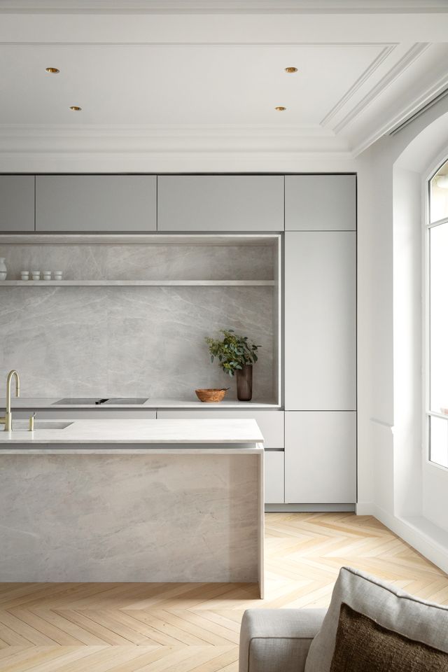 cuisine ouverte design appartement Paris décoration contemporaine par Elodie Sierocki photo : © bcdf studio cuisine ouverte design appartement Paris décoration contemporaine par Elodie Sierocki photo : © bcdf studio