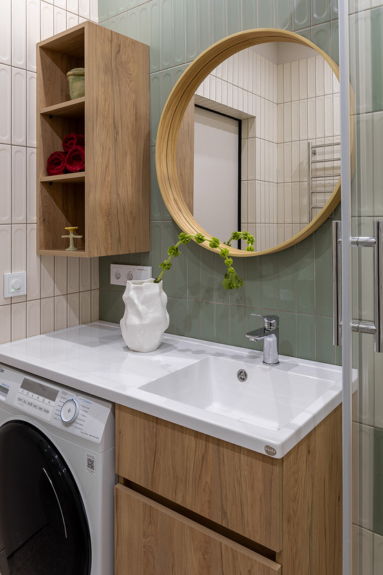 salle de bain verte et bois salle de bain verte et bois