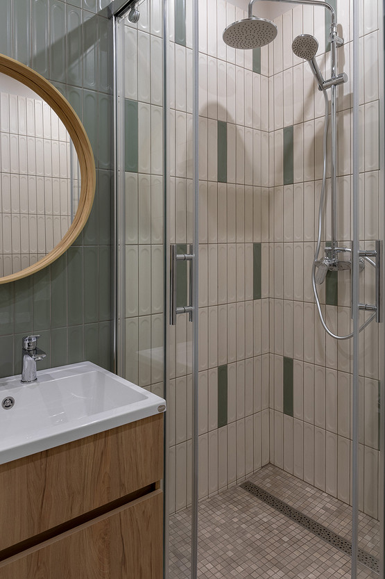 salle de bain verte et bois salle de bain verte et bois