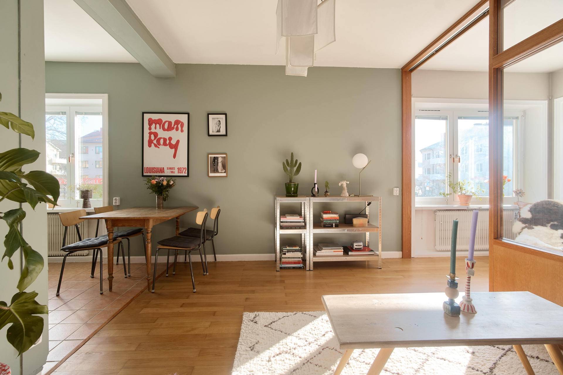salon et salle à manger murs verts décoration scandinave et vintage salon et salle à manger murs verts décoration scandinave et vintage