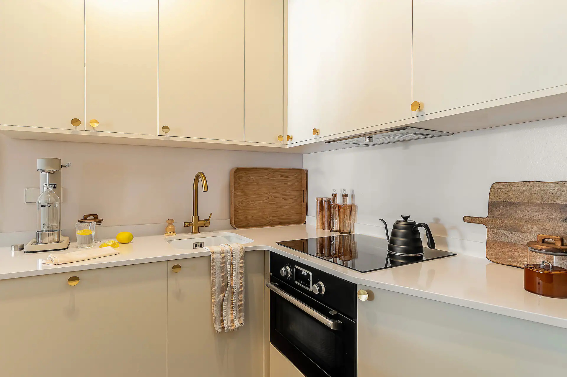 beige designer kitchen