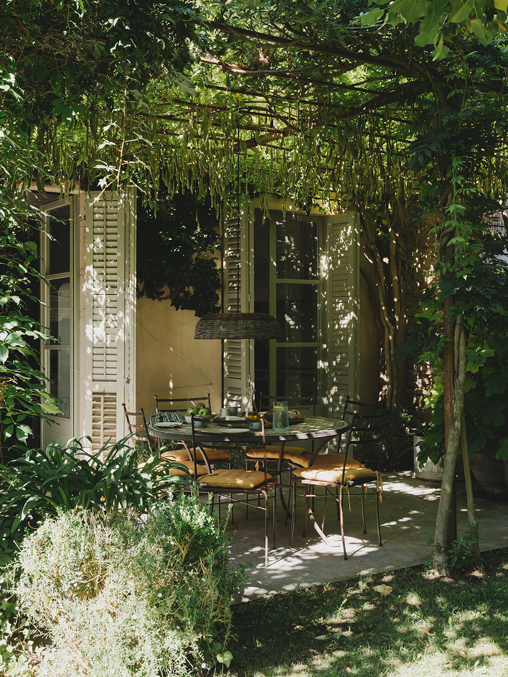 terrace with pergola house in Spain