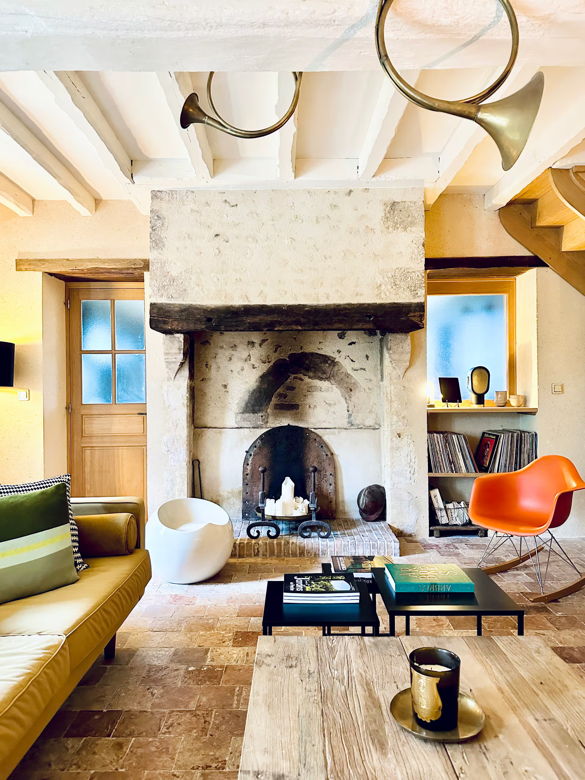 living room house in the Perche countryside France La Clef des Champs