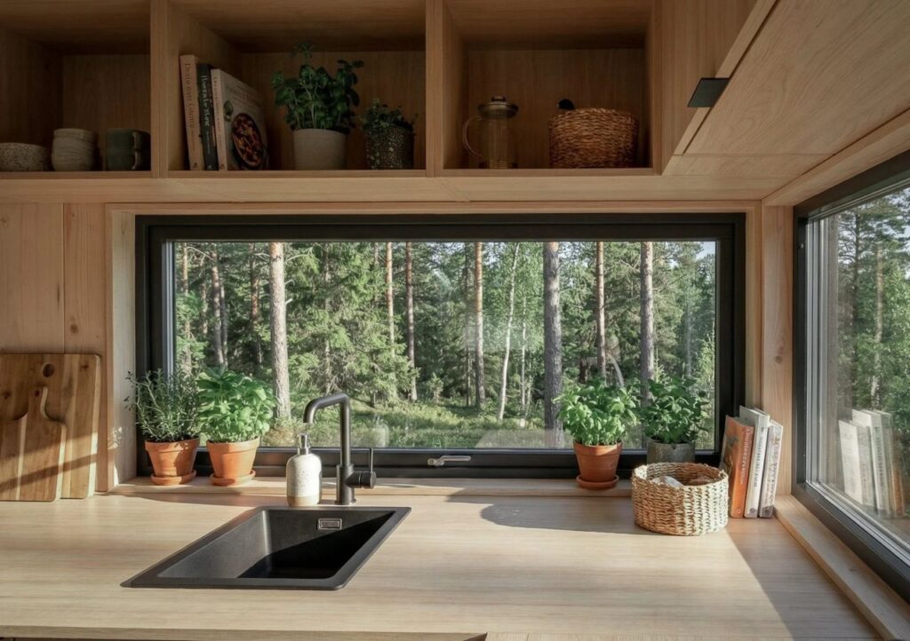 cuisine en bois petite maison mobile Tanglewood Tiny Homes cuisine en bois petite maison mobile Tanglewood Tiny Homes