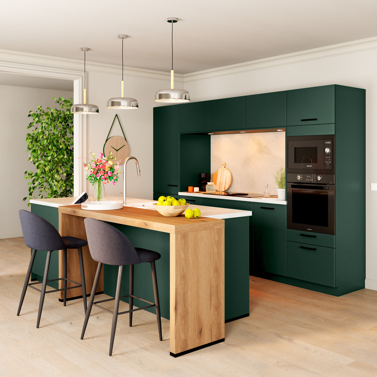 cuisine vert sapin et bois cuisine vert sapin et bois