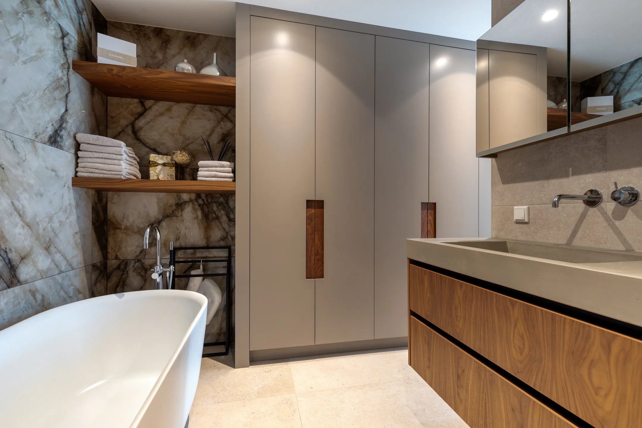 wood and grey designer bathroom wood and grey designer bathroom