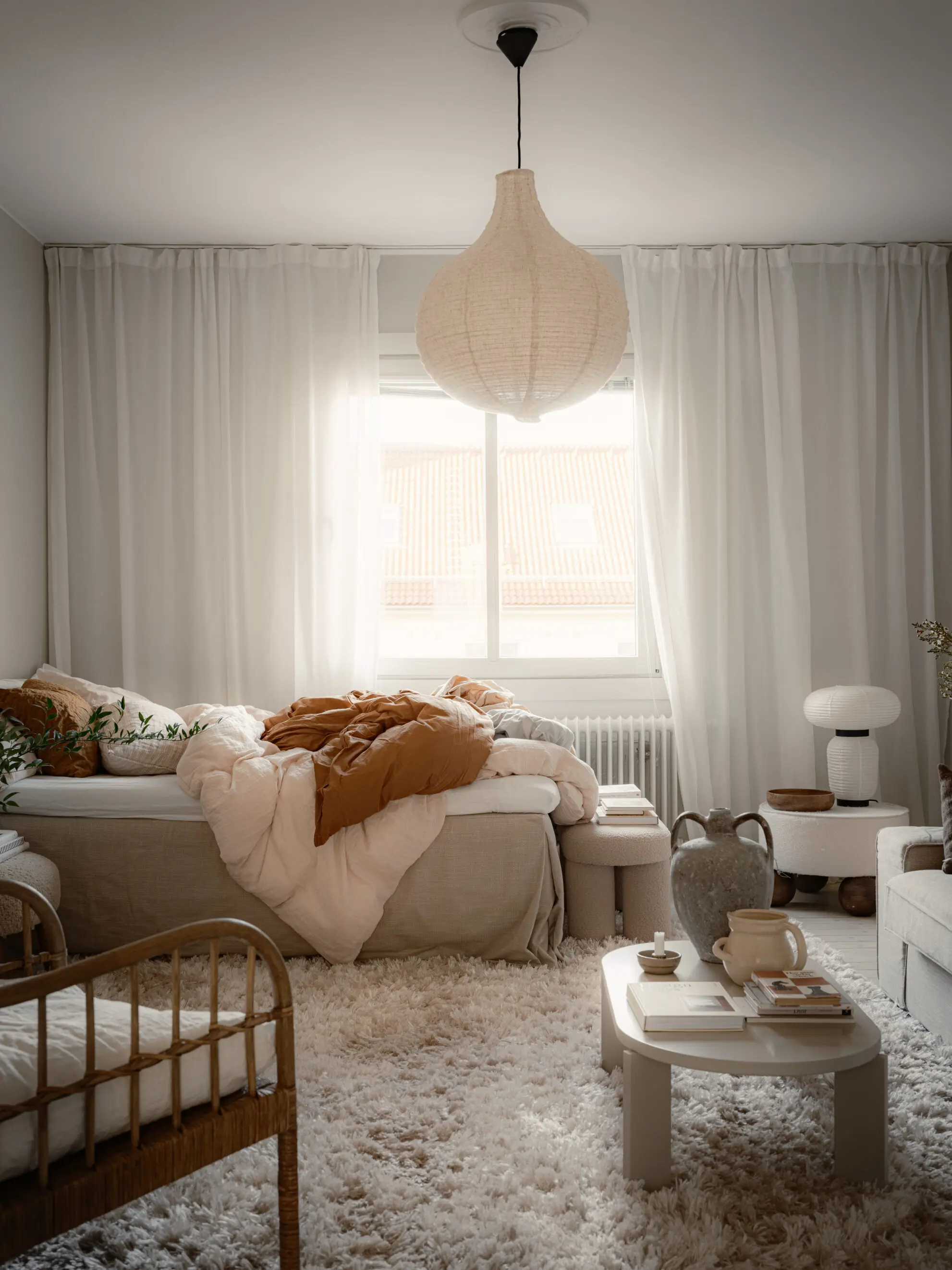 34sqm studio scandinavian decor neutral tones