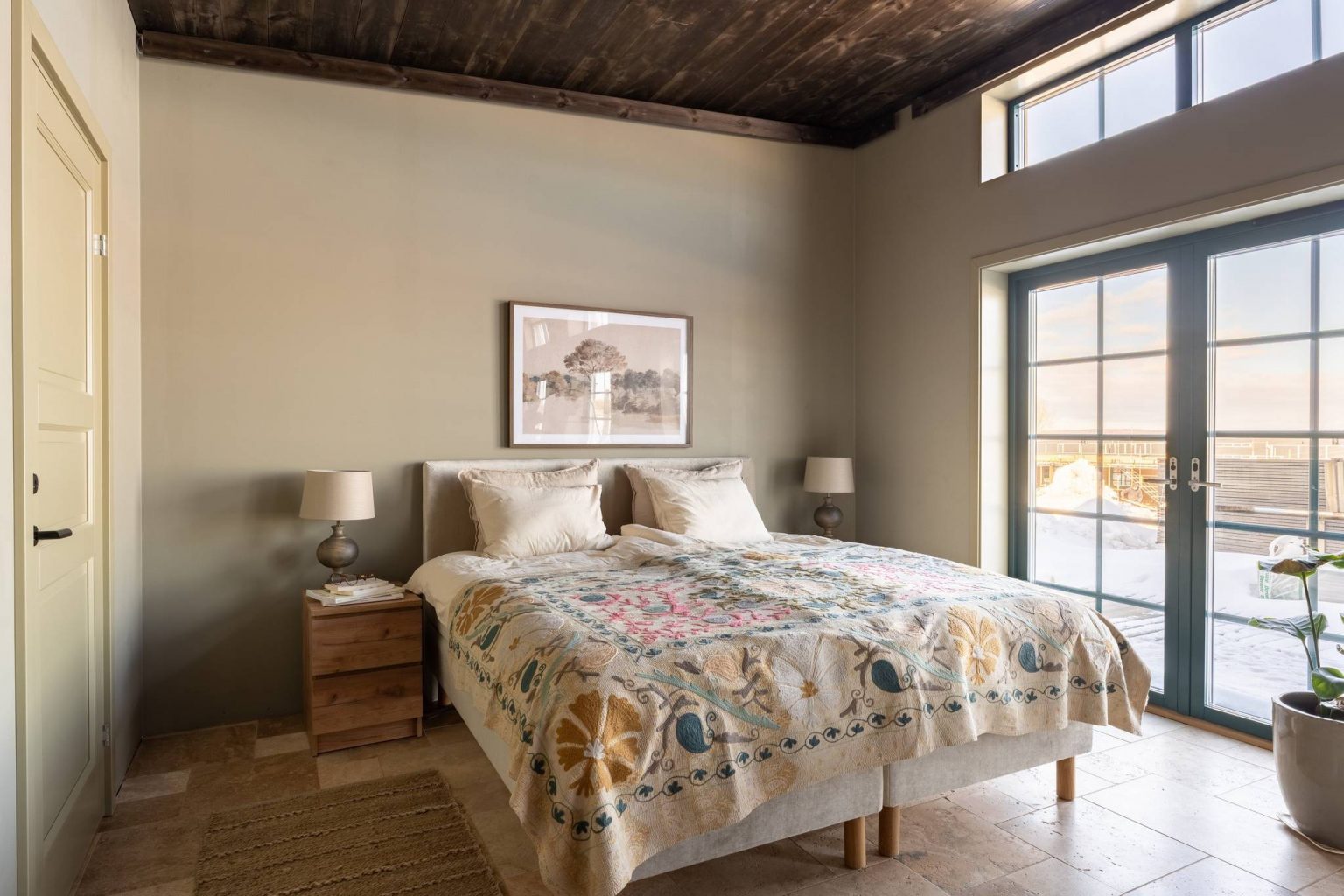 chambre décoration contemporaine duplex 81m2