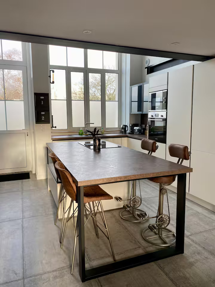 modern kitchen in loft Royan French Atlantic Coast modern kitchen in loft Royan French Atlantic Coast
