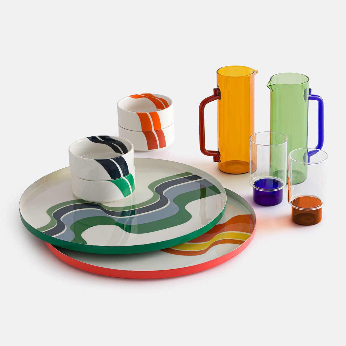 vaisselle et plateaux collaboration La Redoute x Mapoésie vaisselle et plateaux collaboration La Redoute x Mapoésie