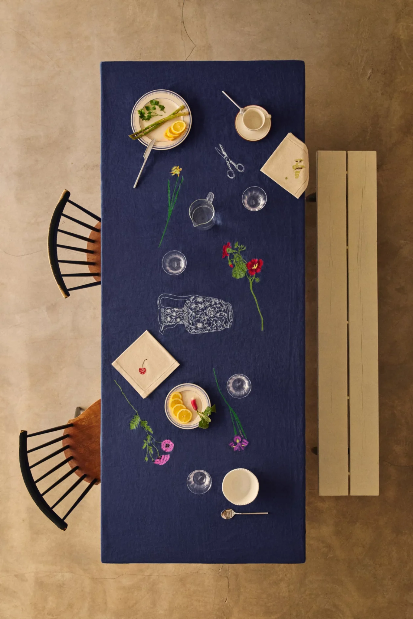 linge de table collaboration Monoprix x Sarah Espeute