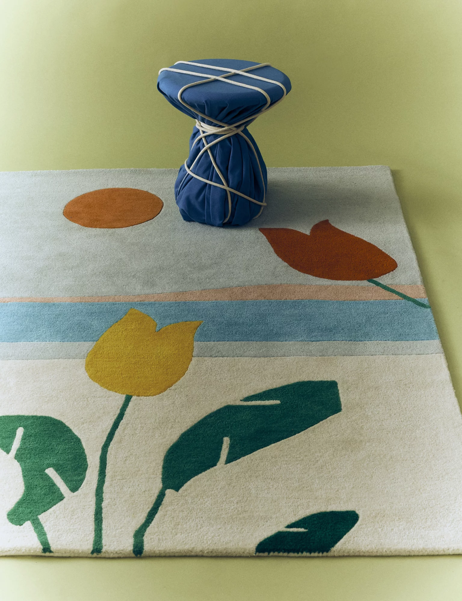 tapis laine fleuri collection Monoprix x Ben Arpéa