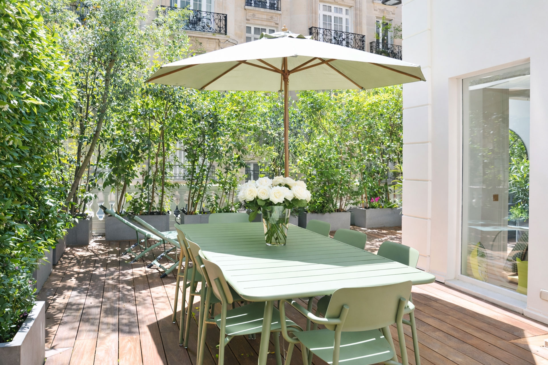 terrasse aménagée appartement haussmannien terrasse aménagée appartement haussmannien
