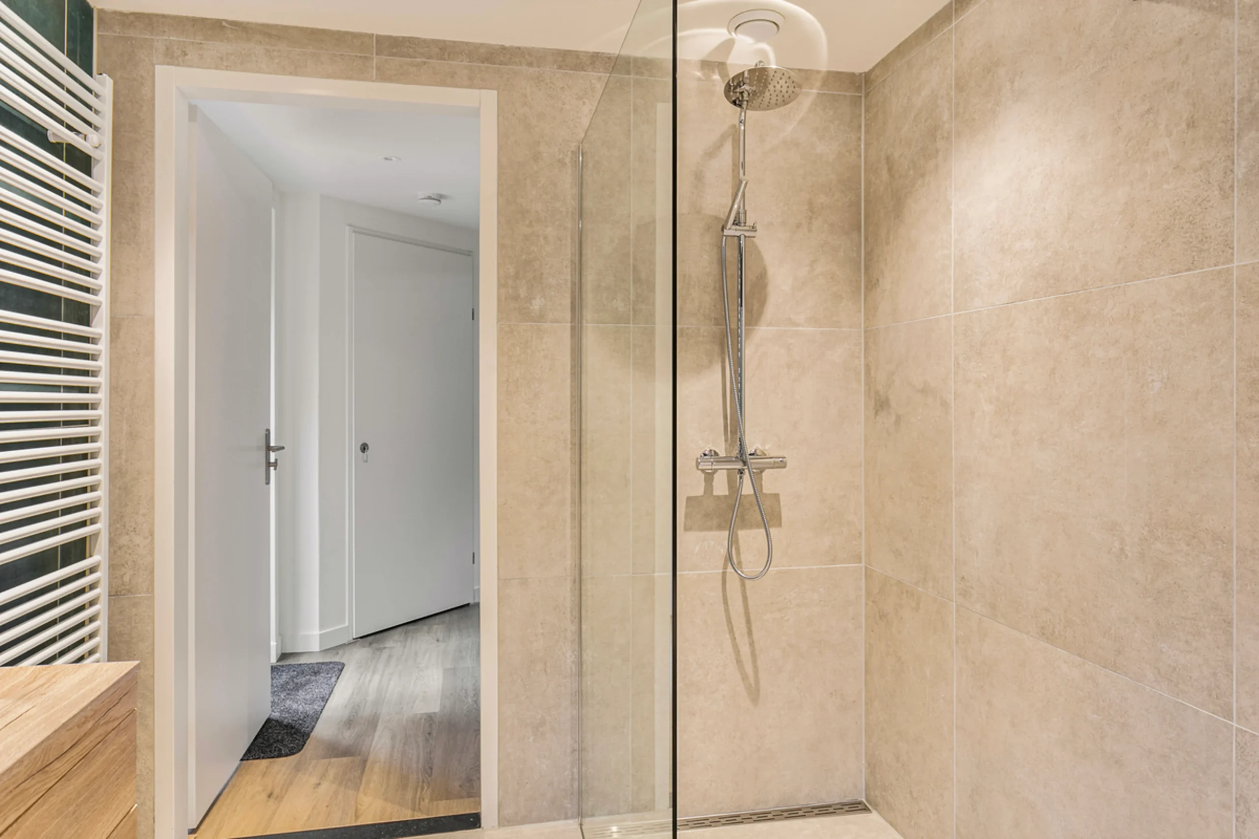 beige designer bathroom