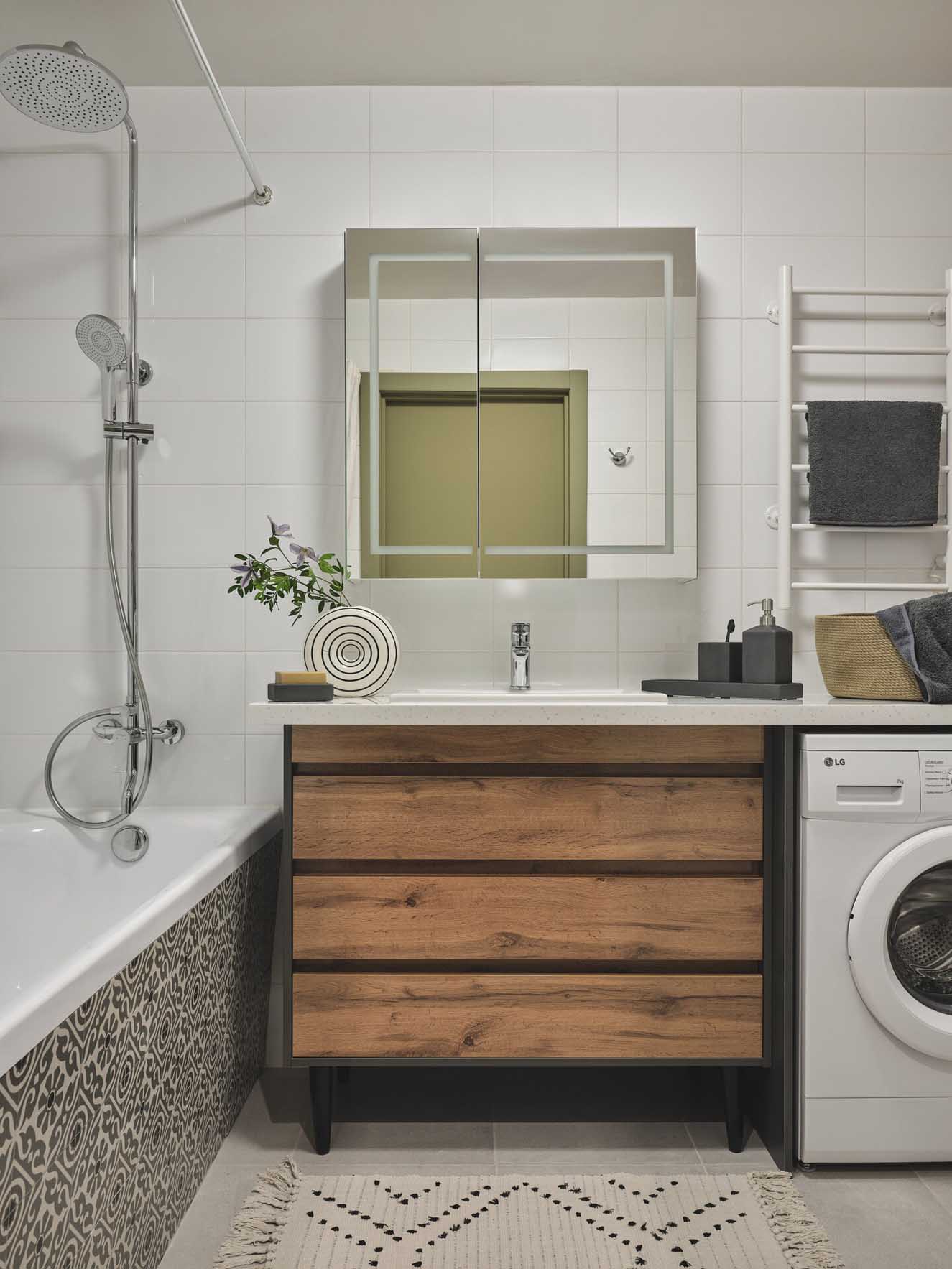 salle de bain moderne avec machine à laver salle de bain moderne avec machine à laver