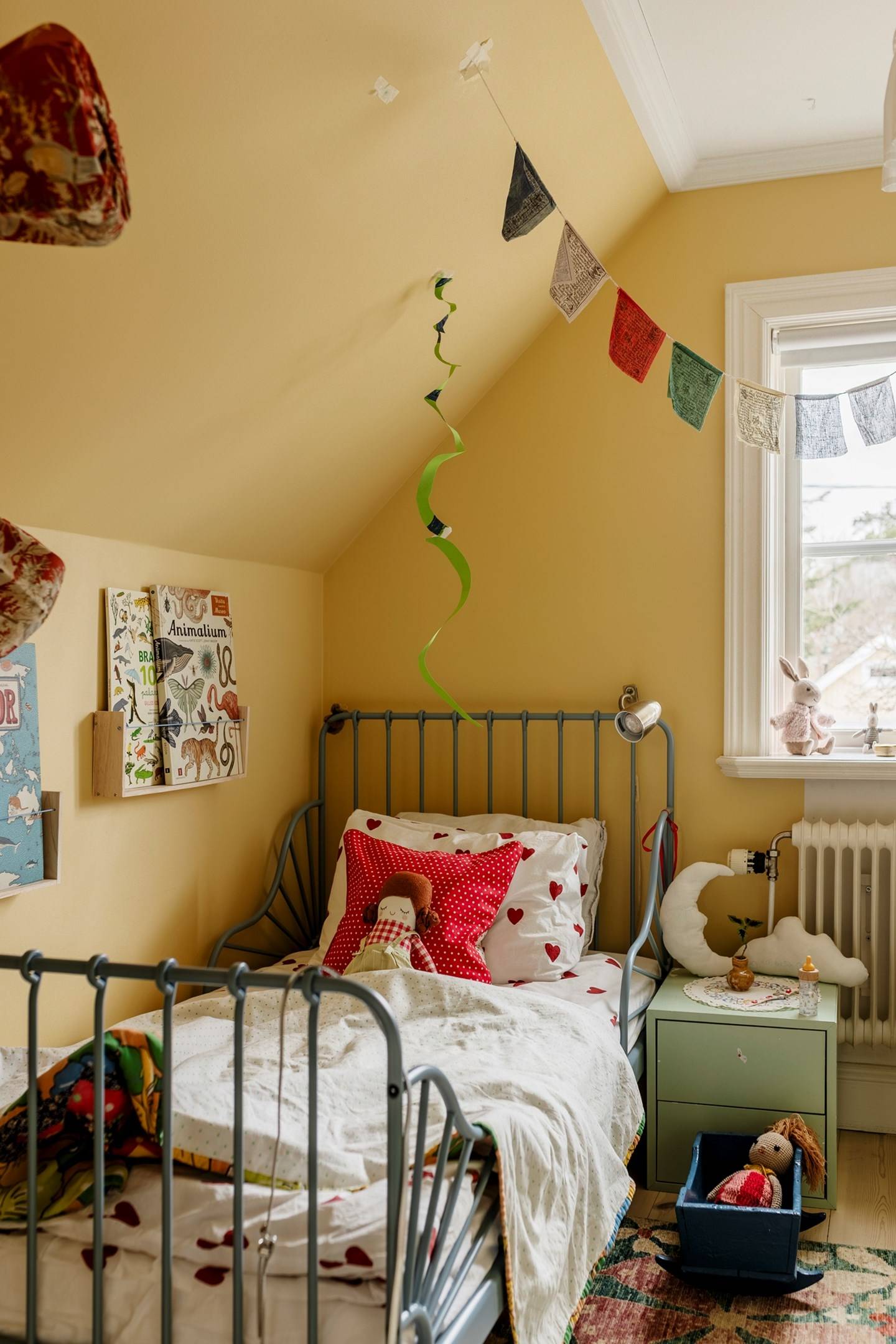 yellow children attic bedroom scandinavian style yellow children attic bedroom scandinavian style