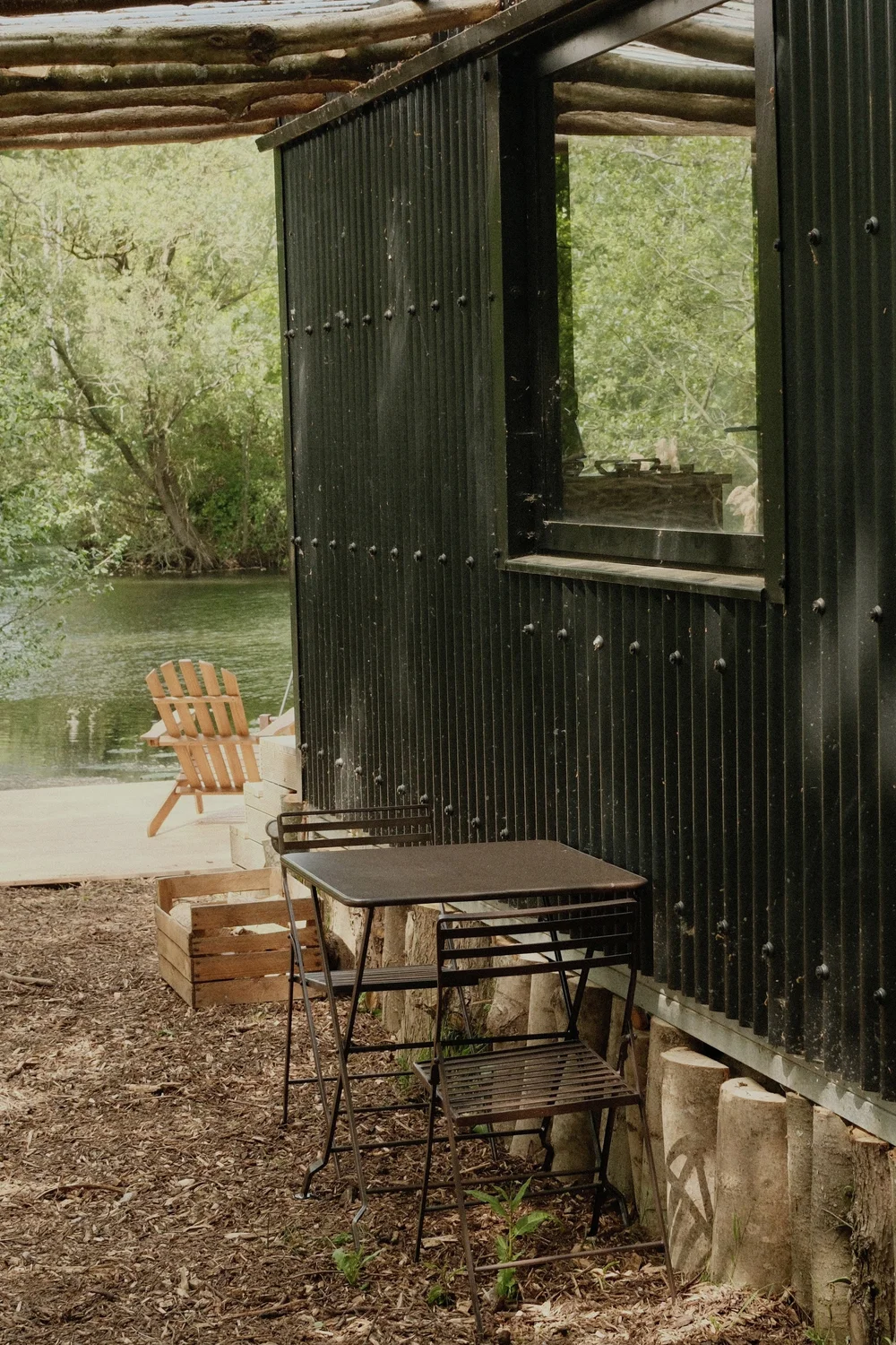 terrasse mini-maison scandinave dans la campagne anglaise Little Wren terrasse mini-maison scandinave dans la campagne anglaise Little Wren