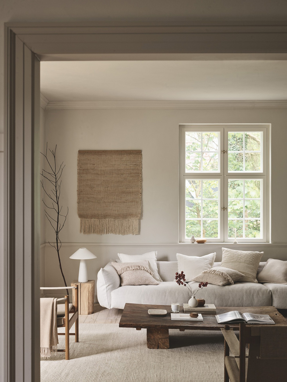 living room country house modern natural and spring decor by The White Company living room country house modern natural and spring decor by The White Company