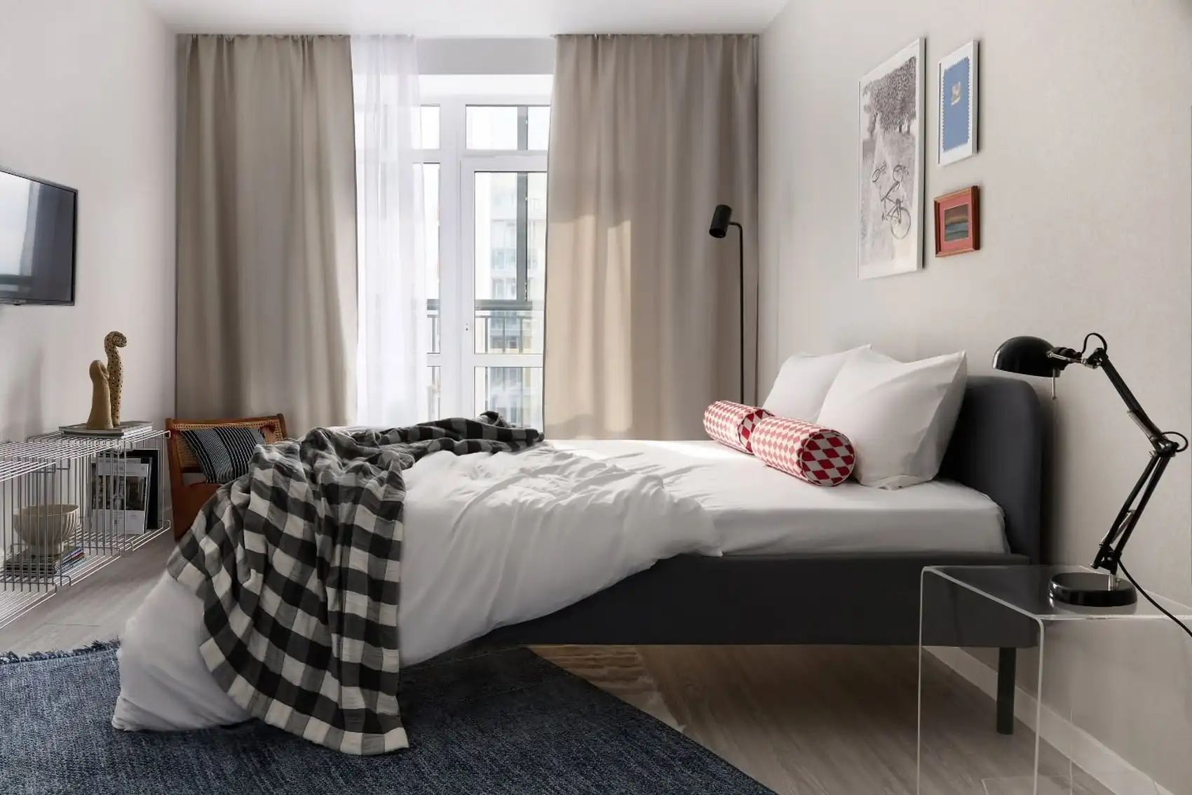 bedroom space contemporary decor 40sqm studio bedroom space contemporary decor 40sqm studio