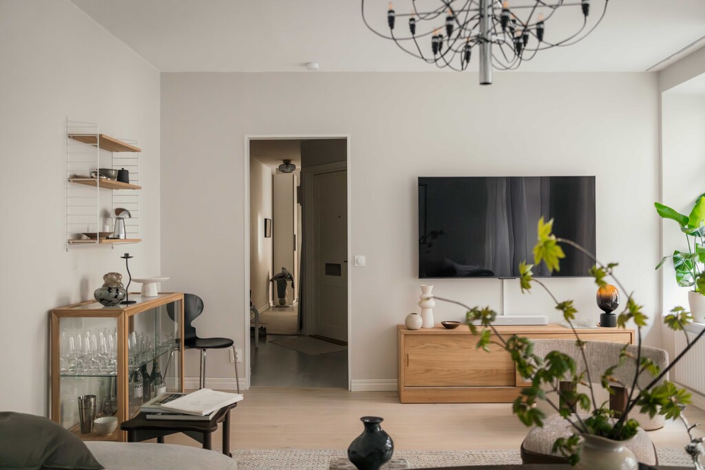 living room neutral tons 62sqm two-room apartment scandinavian decor living room neutral tons 62sqm two-room apartment scandinavian decor