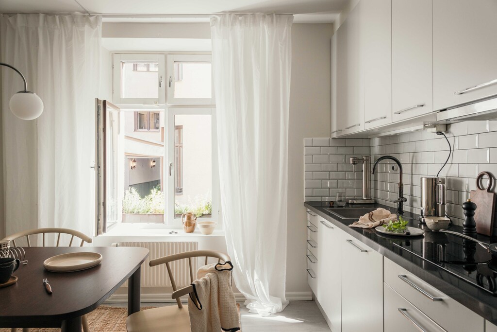 modern kitchen black and white and dining room modern kitchen black and white and dining room
