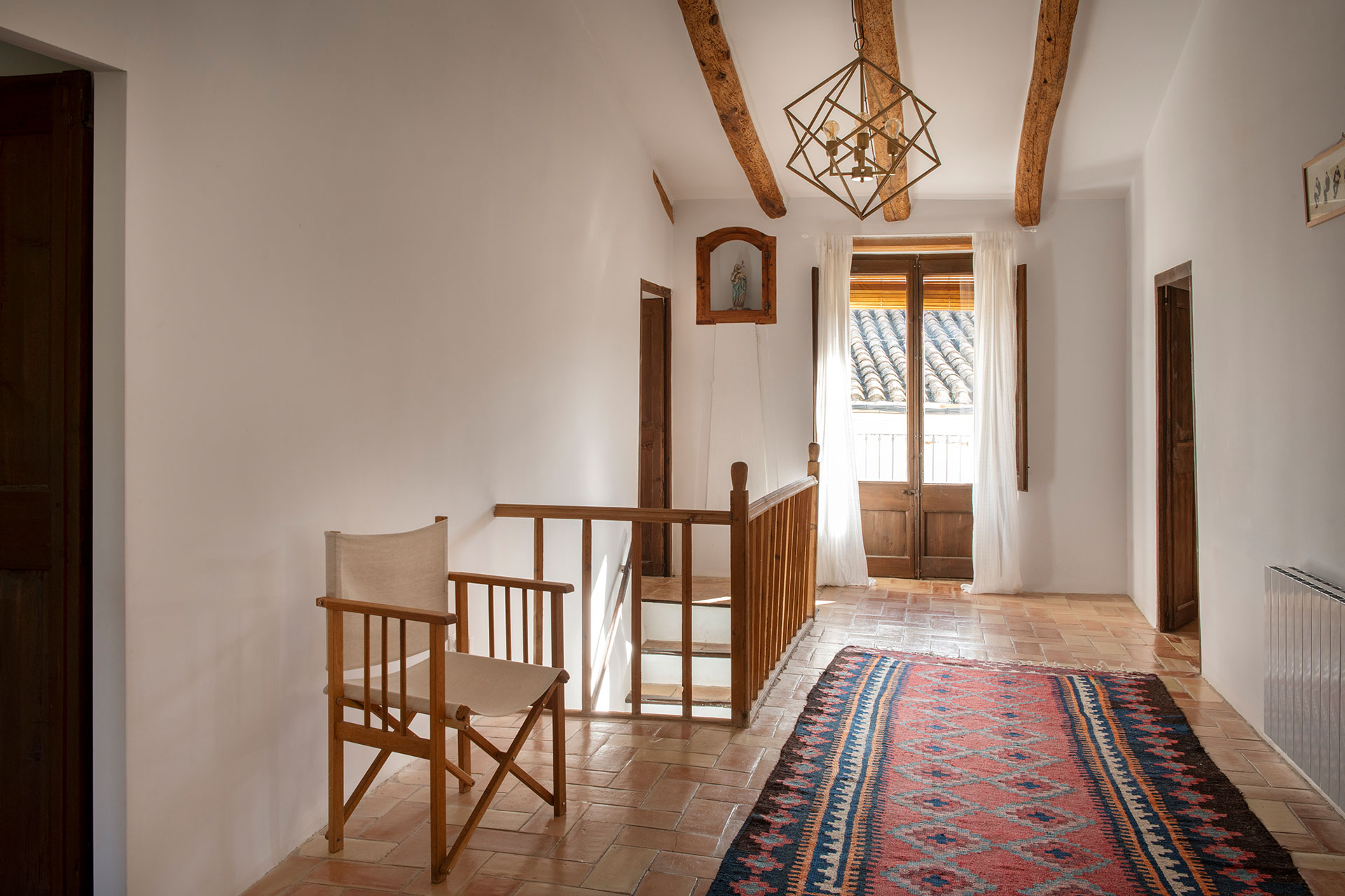 hallway with beams Casa Maltesa