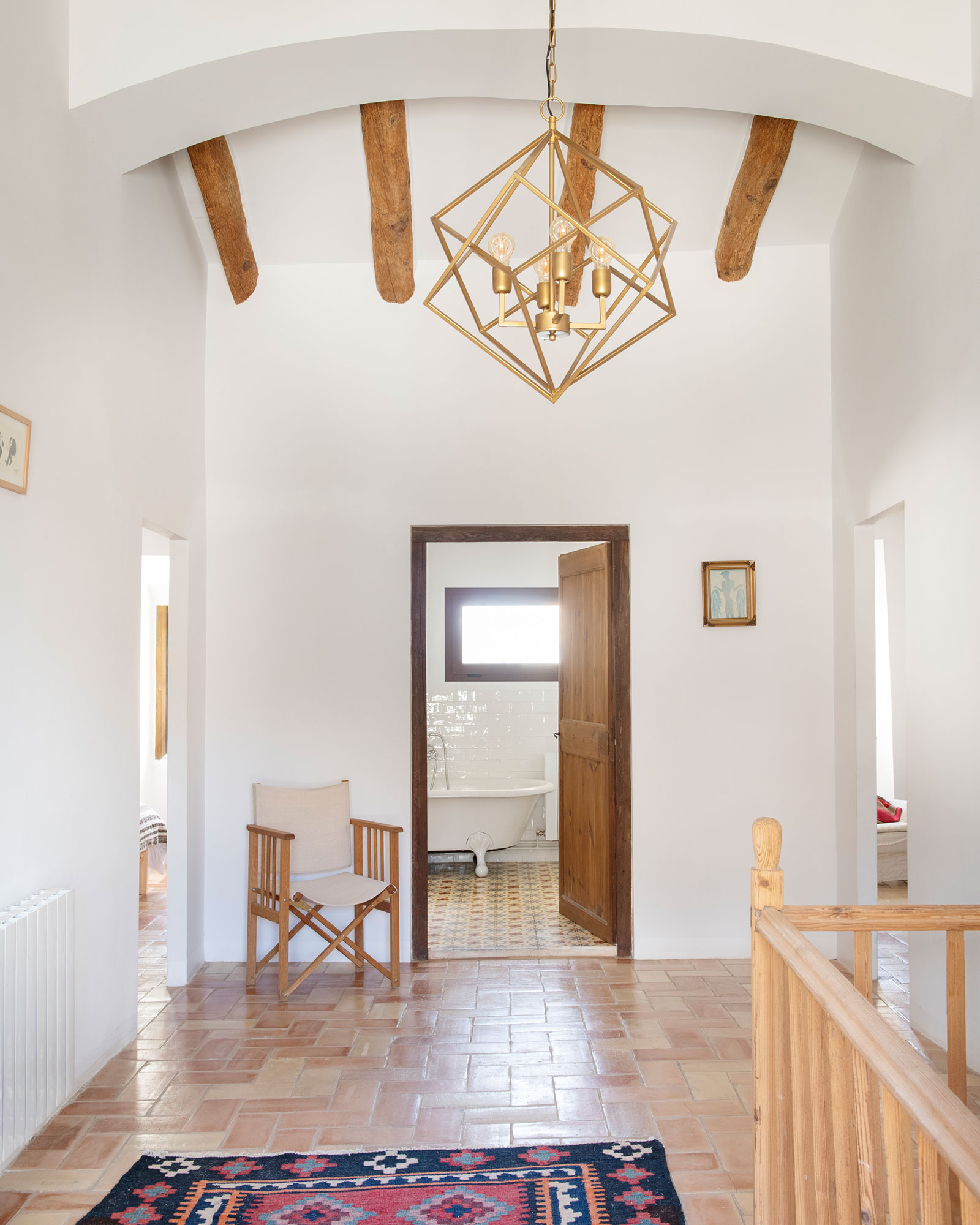 hallway with beams Casa Maltesa