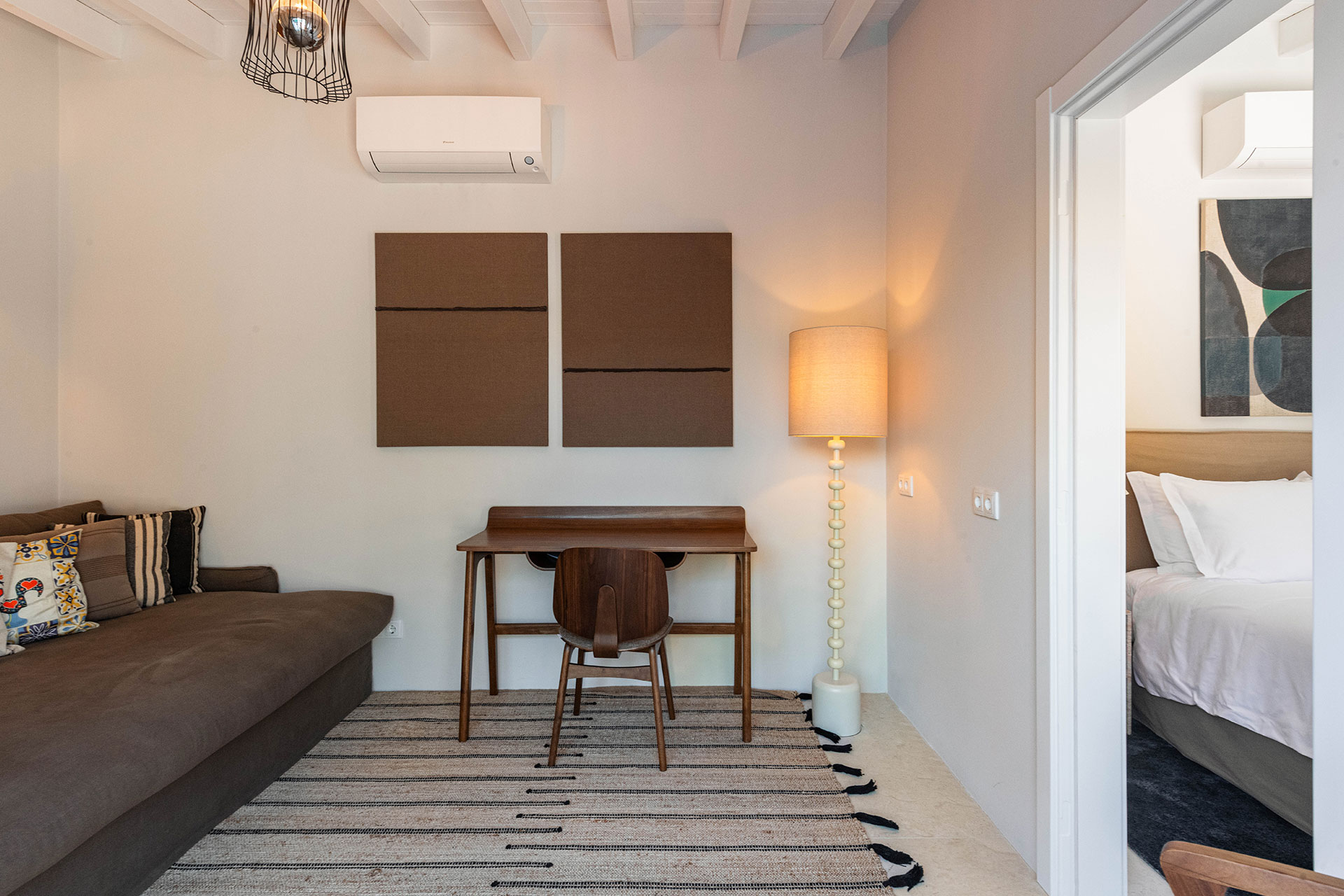 small living room and bedroom contemporary decor Casa Dima Algarve