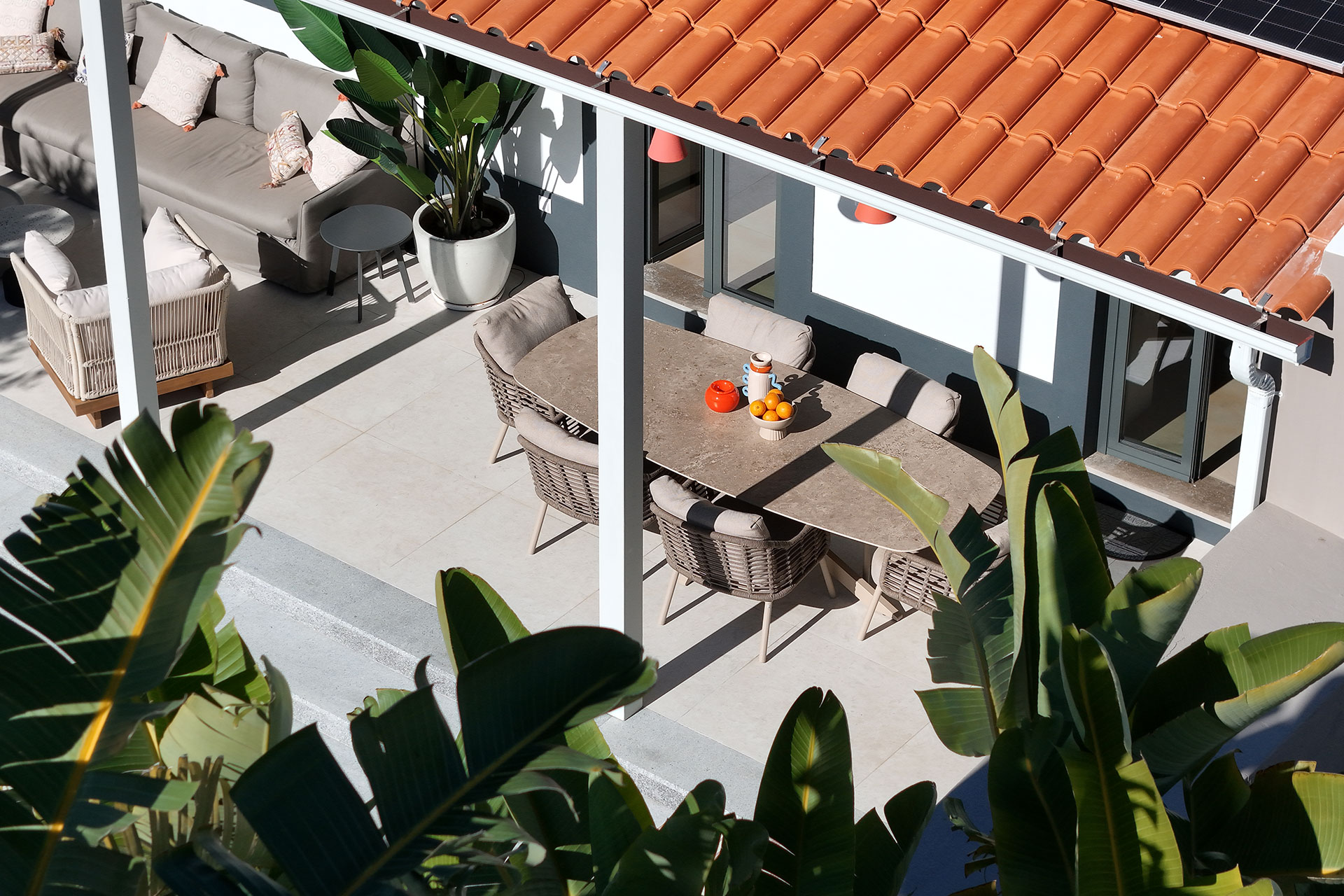terrace with pergola Casa Dima Algarve