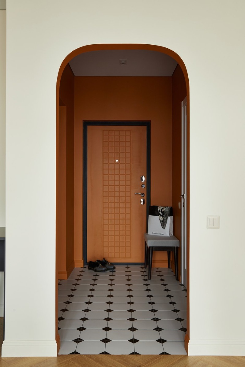 entryway with arched opening entryway with arched opening