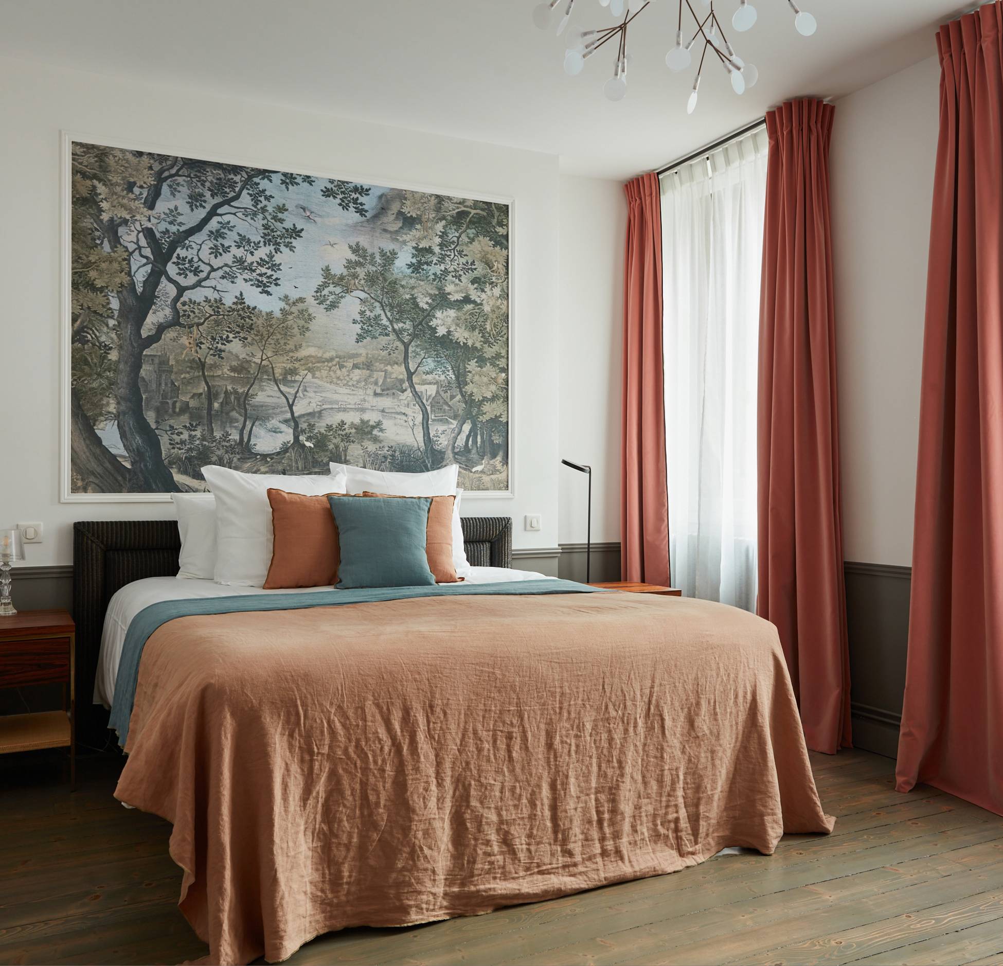 bedroom 18th-century house France Arbois Jura La Closerie des Capucines