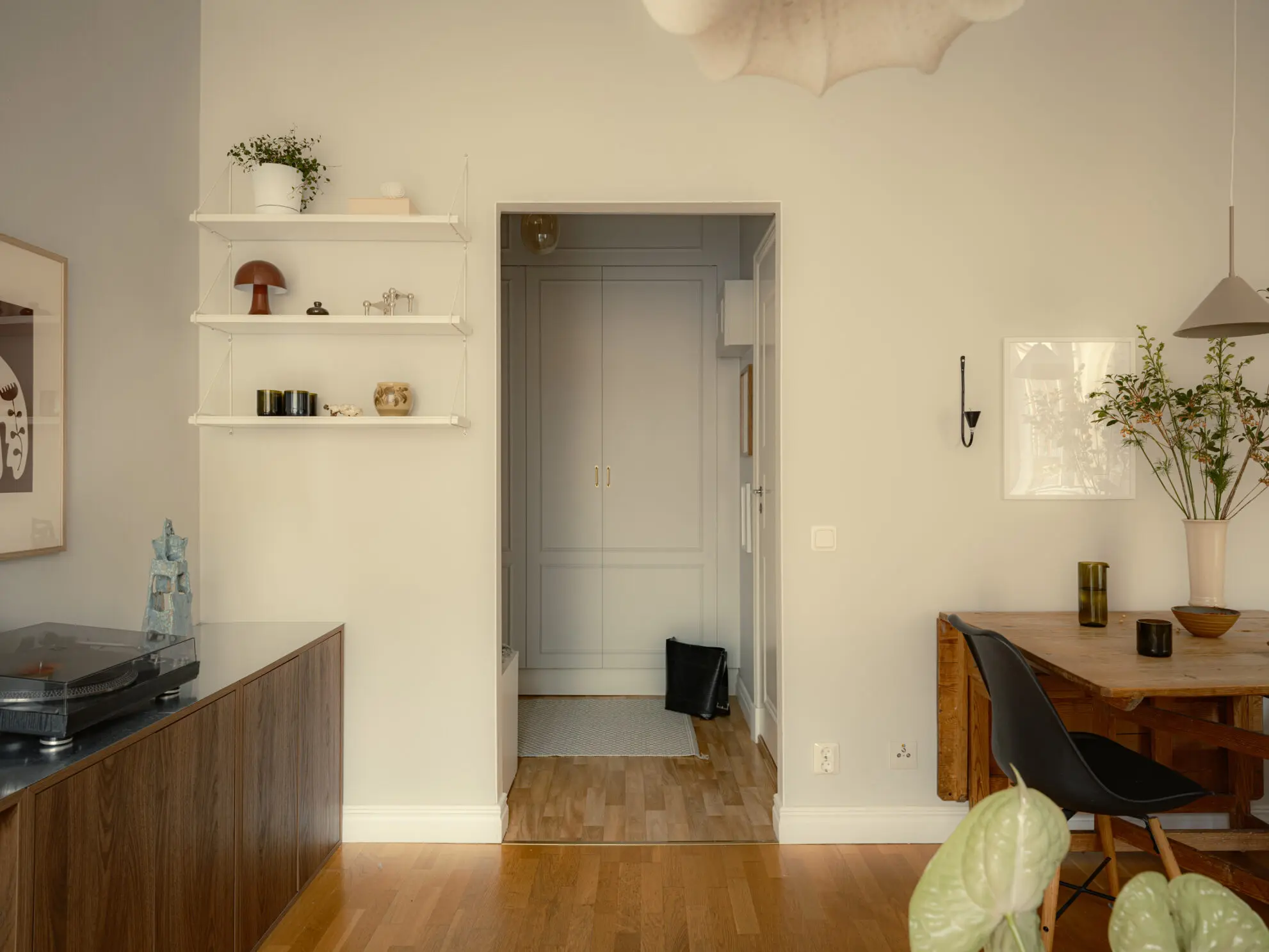 living room and entryway 35sqm studio scandinavian decor