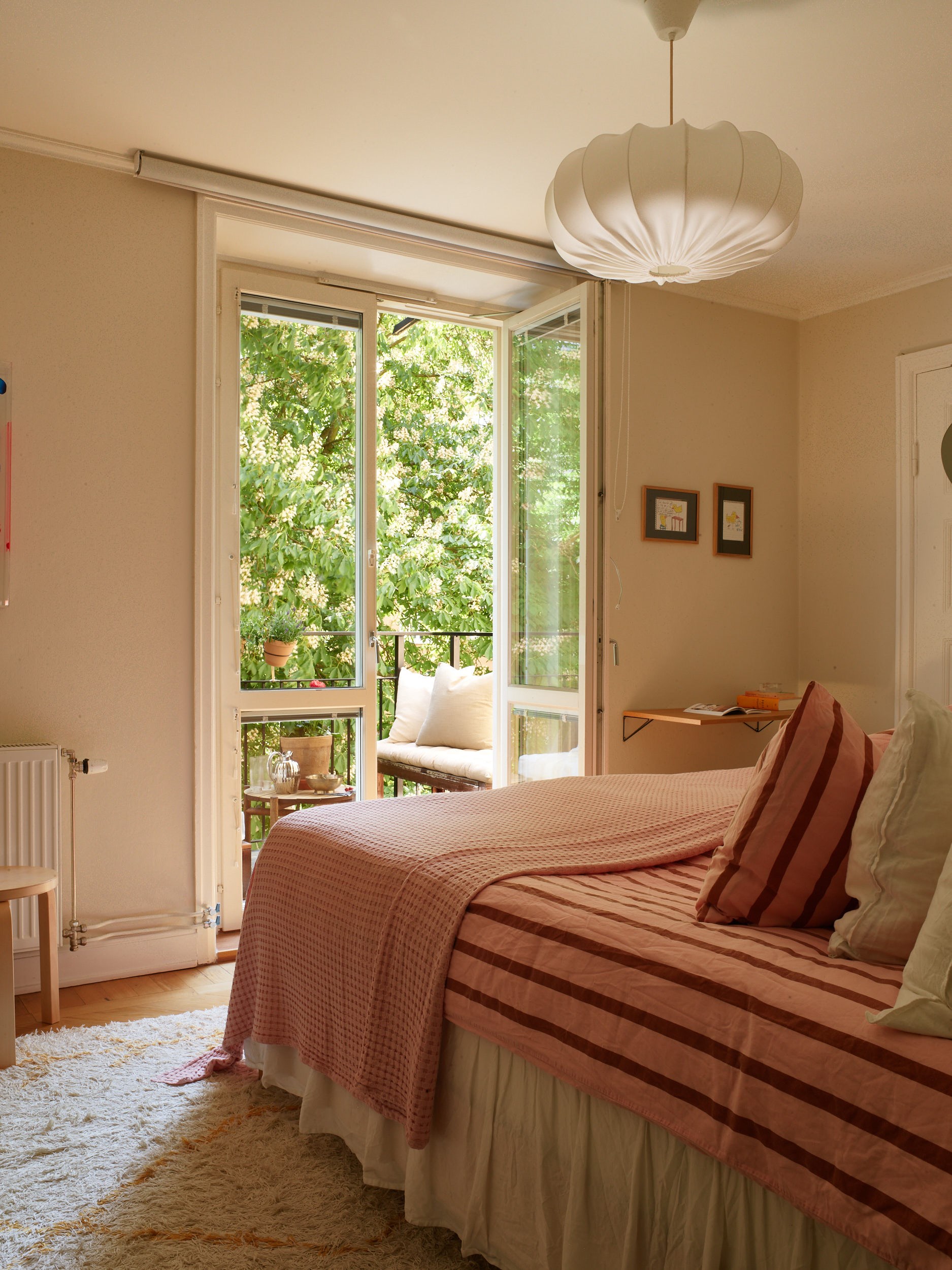 beige bedroom scandinavian decor with balcony beige bedroom scandinavian decor with balcony