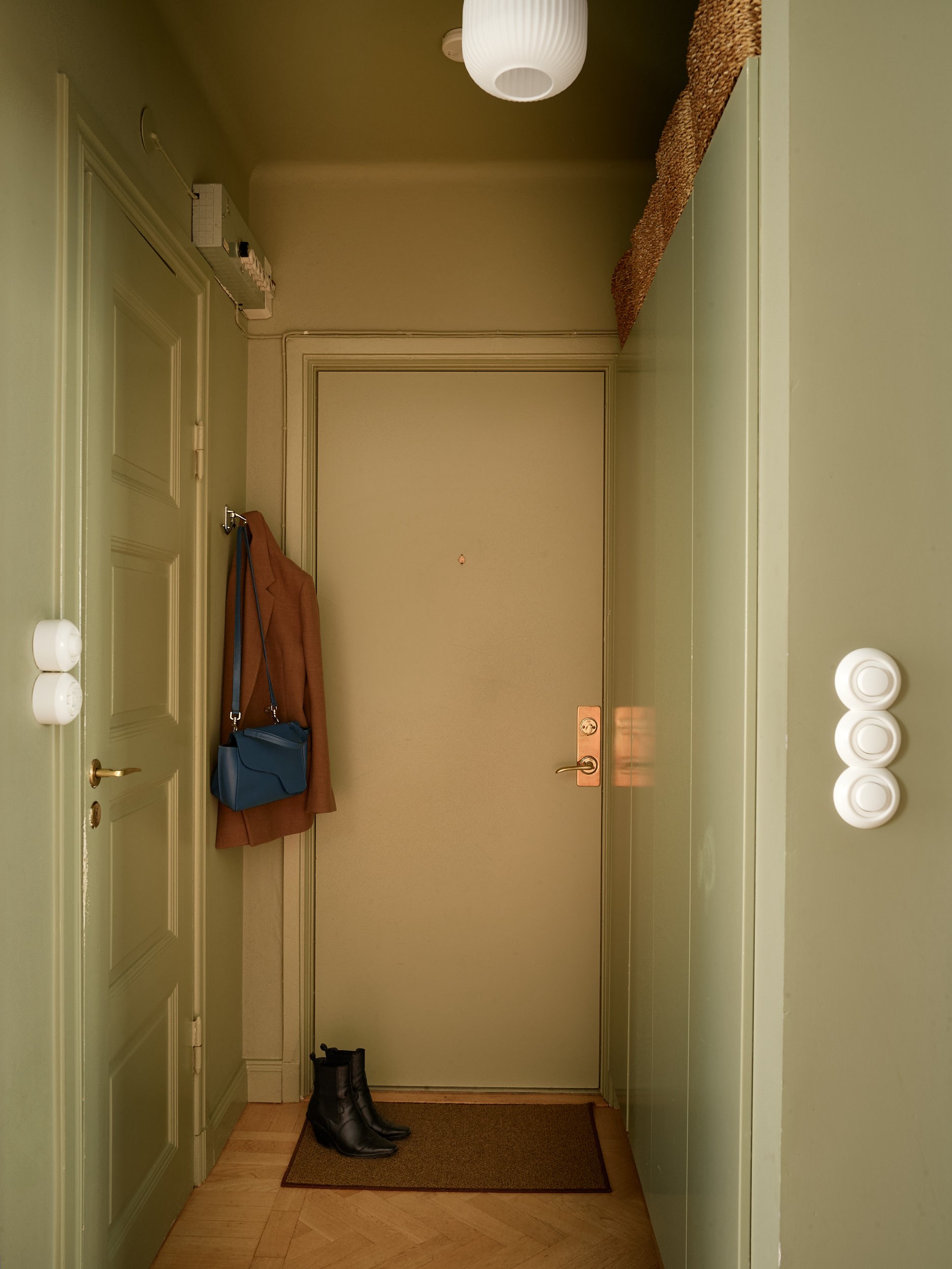 entryway with green walls entryway with green walls