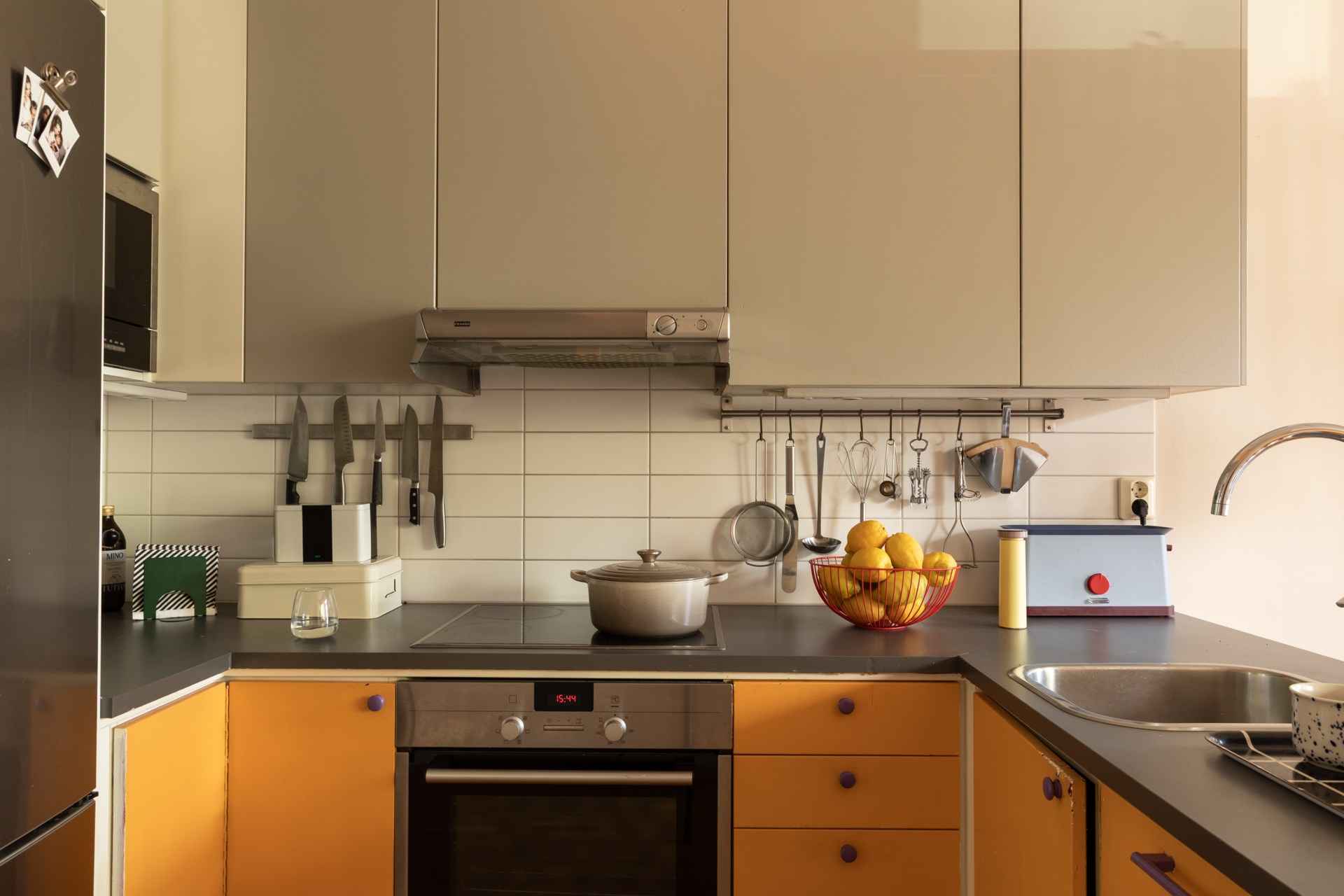 open yellow kitchen Scandinavian vintage decor open yellow kitchen Scandinavian vintage decor