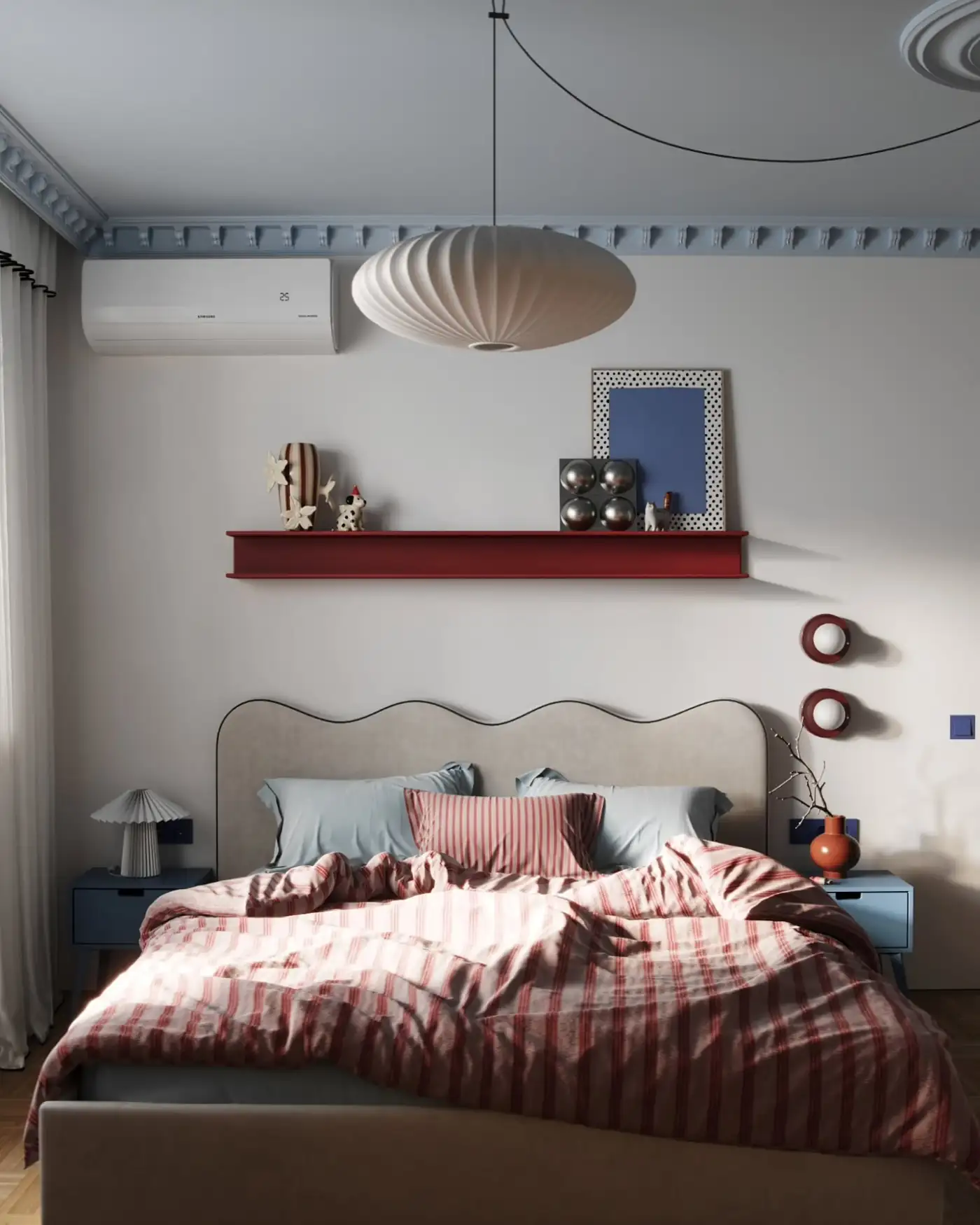 bedroom with moldings optimized 38sqm studio bedroom with moldings optimized 38sqm studio