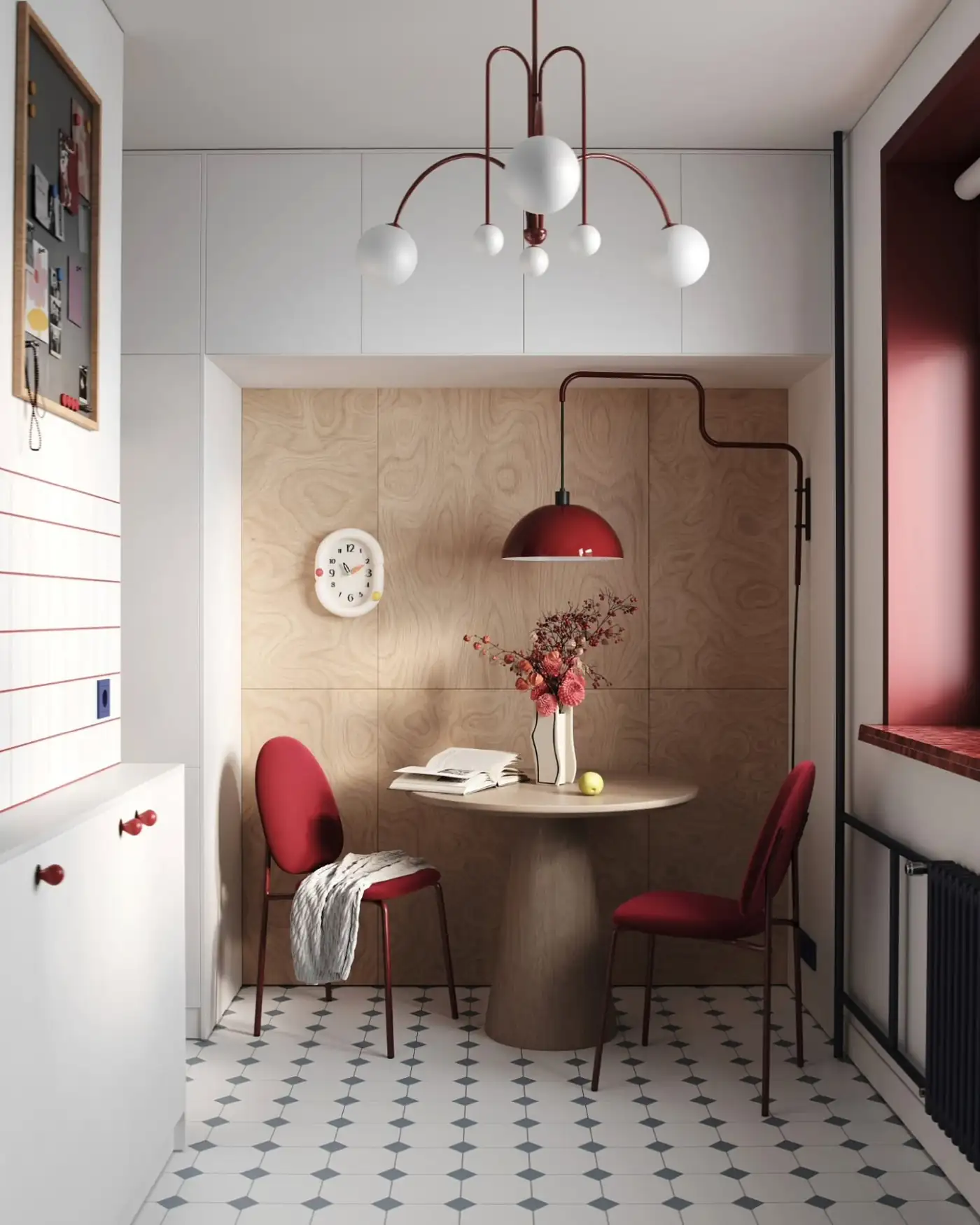 modern kitchen with period floor optimized 38sqm studio modern kitchen with period floor optimized 38sqm studio