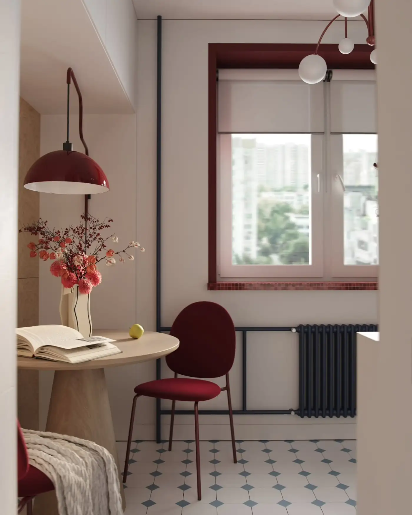 modern kitchen with period floor optimized 38sqm studio modern kitchen with period floor optimized 38sqm studio